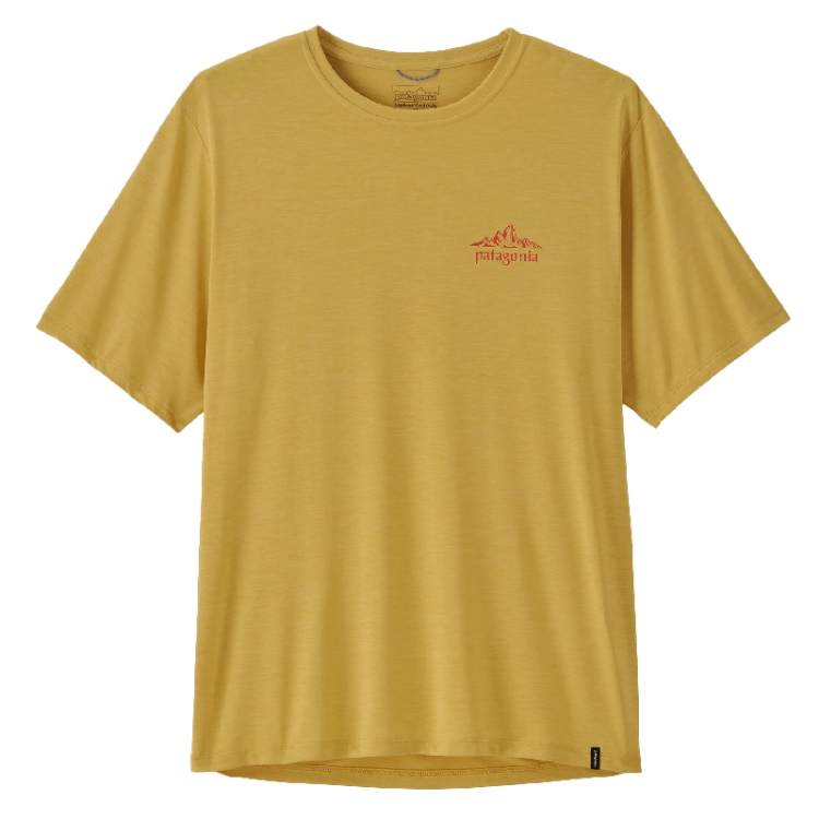 Patagonia Men's Capilene Cool Daily Graphic Shirt - Cloud Crag - Limestone Yellow