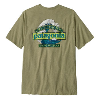 Patagonia Men's Great Waves Responsibili-Tee - Gumtree Green
