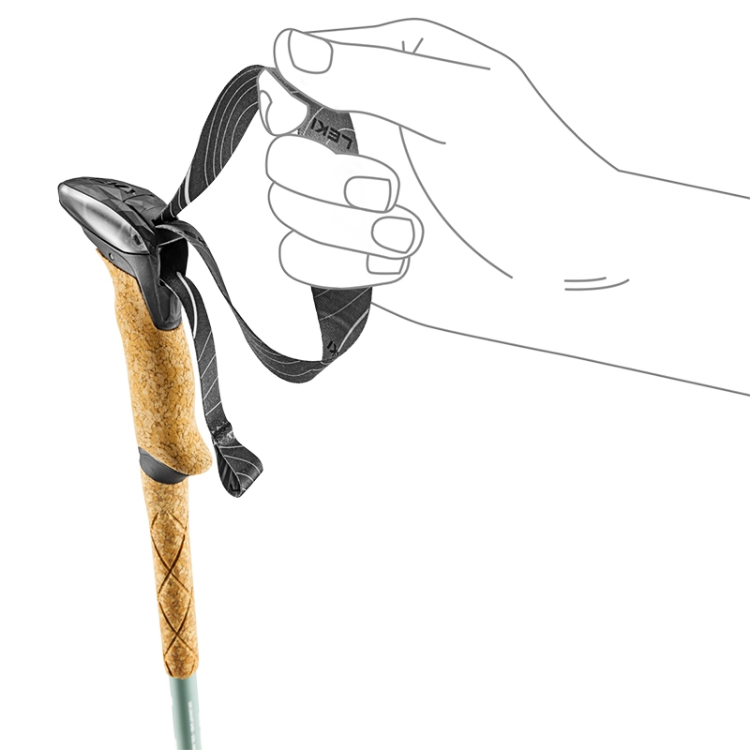 Leki Makalu Lite Compact - Grey - Green - Silver - White