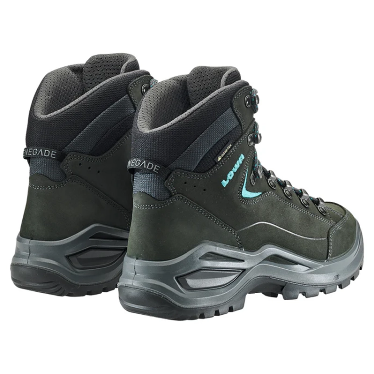 Lowa Renegade Evo GTX Mid Ws S (Narrow) - Asphalt / Turquoise