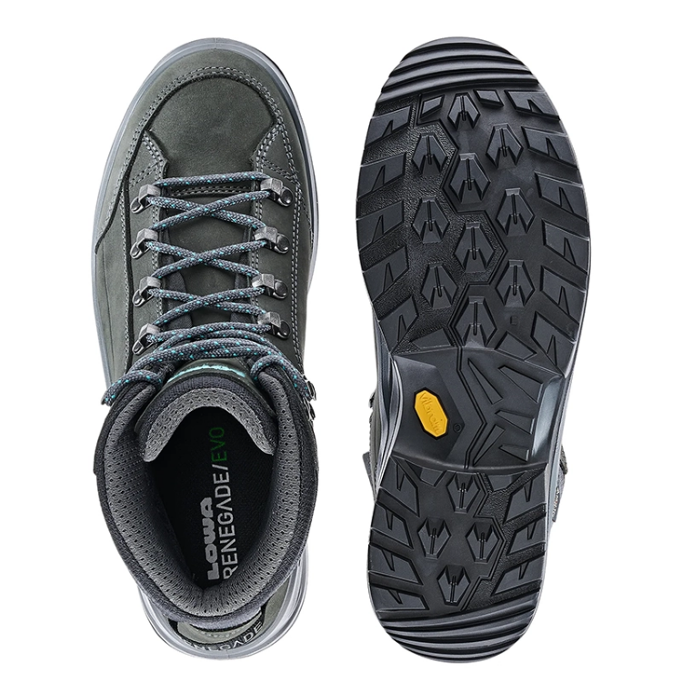Lowa Renegade Evo GTX Mid Ws S (Narrow) - Asphalt / Turquoise
