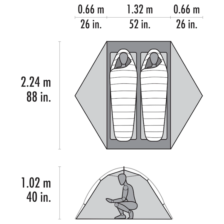 MSR Hubba Hubba HD 2-Person Backpacking Tent