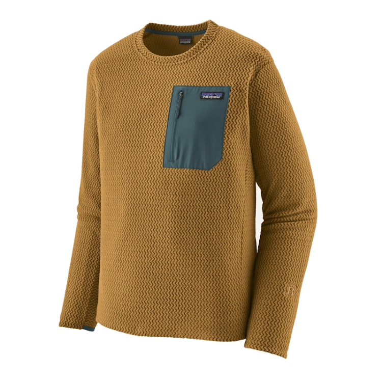 Patagonia Men's R1 Air Fleece Crewneck - Bobcat Brown