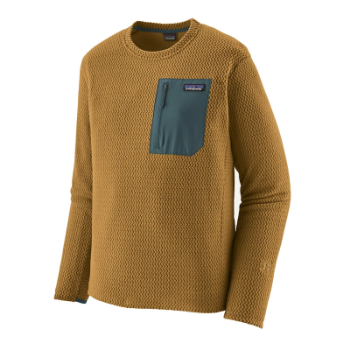Patagonia Men's R1 Air Fleece Crewneck - Bobcat Brown