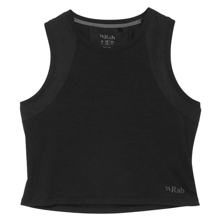 Rab Women's Rivelin Crop Tank - Black
