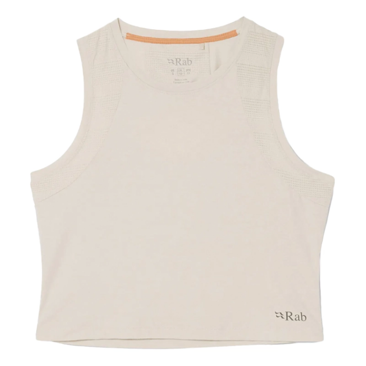Rab Women's Rivelin Crop Tank - Pebble