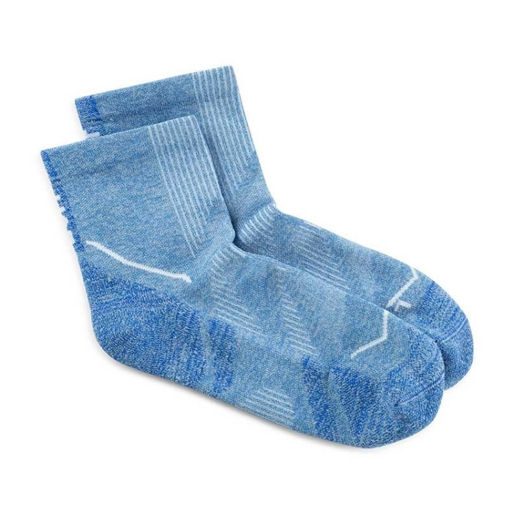 Buff Dryflx Quarter Sock DQ - Washed Blue