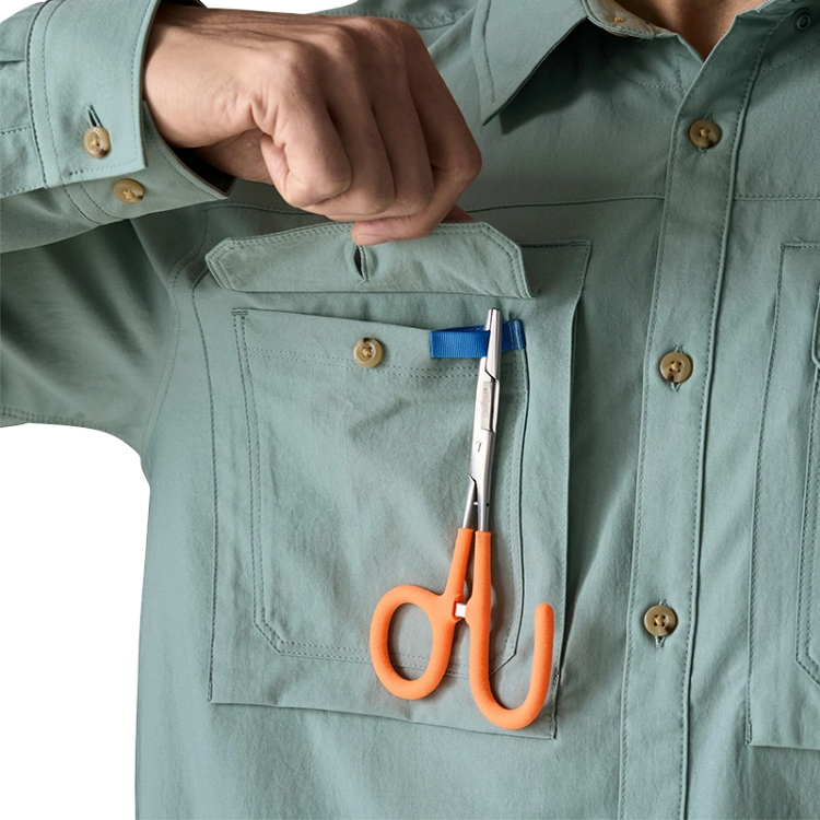 Patagonia Men's Long Sleeve Self Guided Sun Shirt - Blue Sage