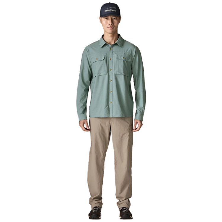 Patagonia Men's Long Sleeve Self Guided Sun Shirt - Blue Sage