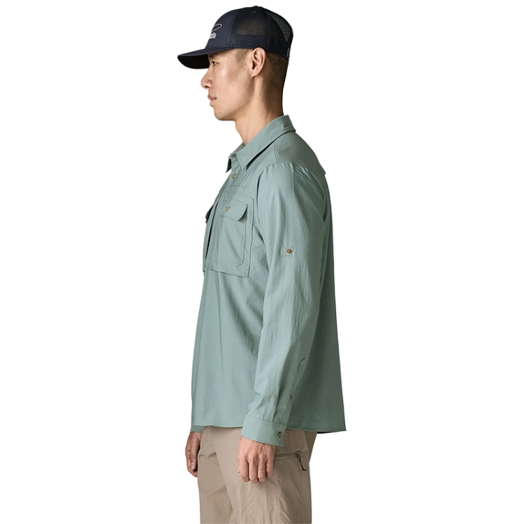 Patagonia Men's Long Sleeve Self Guided Sun Shirt - Blue Sage