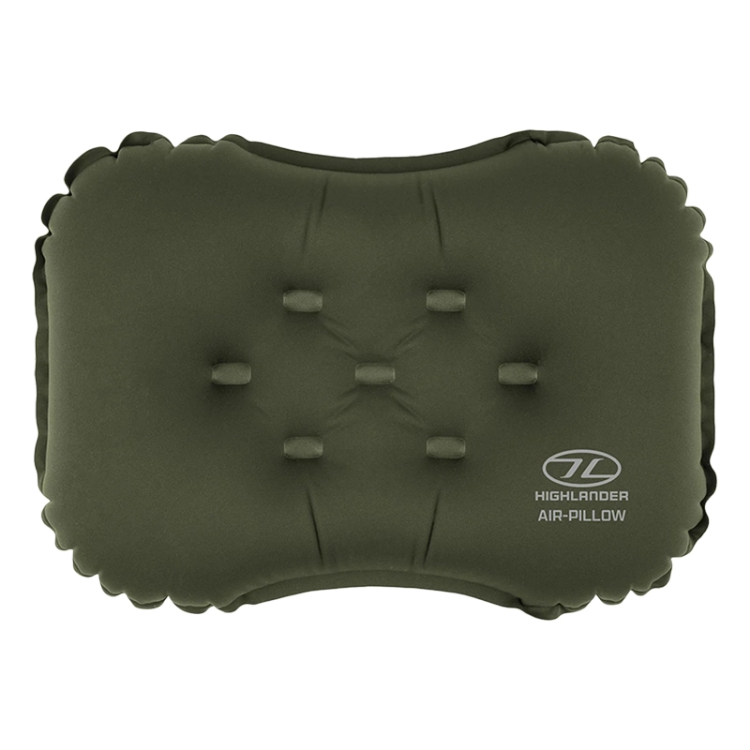 Highlander NAP-PAK Camping Air Pillow - Olive