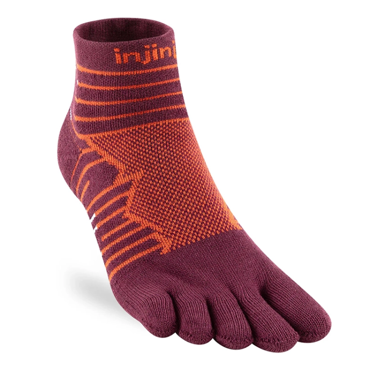 Injinji Ultra Run Mini-Crew - Mahogany