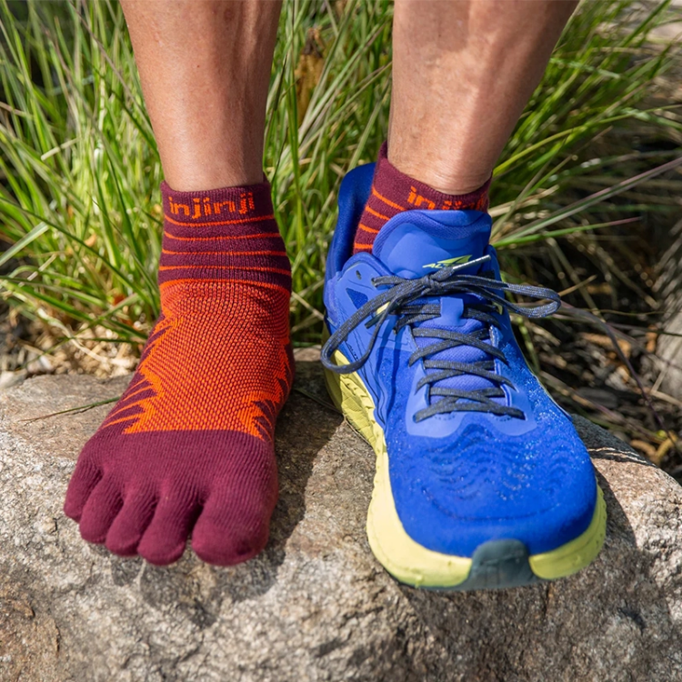 Injinji Ultra Run Mini-Crew - Mahogany
