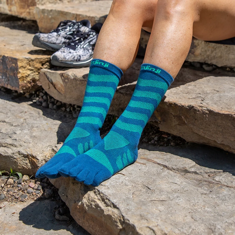 Injinji Women's Ultra Run Crew - Poseidon