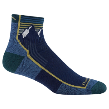 Darn Tough Men's Hiker Quarter Midweight Hiking Sock - Mountain Lake