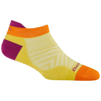 Darn Tough Women's Run No Show Tab No Cushion Ultra-Lightweight Running Sock - Citrus