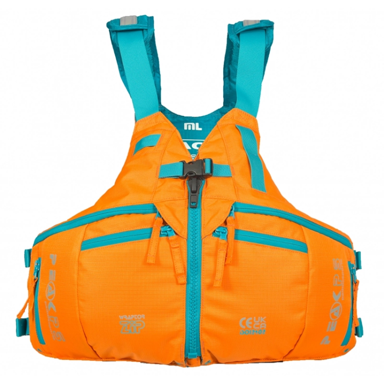 Peak PS Wraptor Zip Women's PFD - Orange / Blue