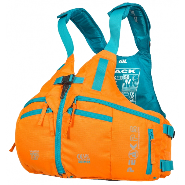 Peak PS Wraptor Zip Women's PFD - Orange / Blue