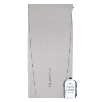 Lifeventure Cotton Sleeping Bag Liner - Rectangular