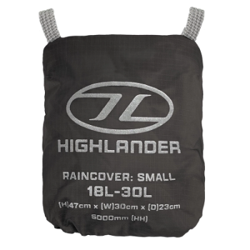 Highlander Ducks Back Raincover - Small - Black