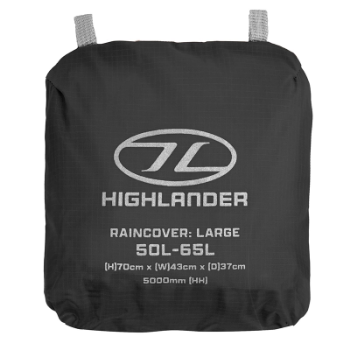 Highlander Ducks Back Raincover - Large - Black
