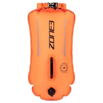 Zone3 Recycled Swim Safety Buoy / Dry Bag - Hi Vis Orange