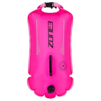 Zone3 Recycled Swim Safety Buoy / Dry Bag - Hi Vis Pink