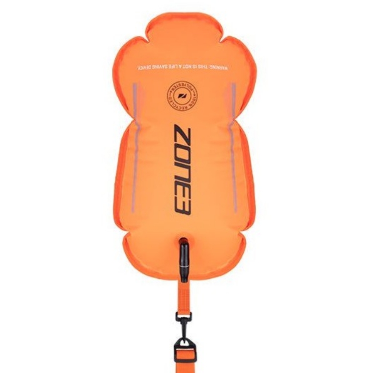 Zone3 Recycled Swim Safety Buoy / Tow Float - Hi Vis Orange