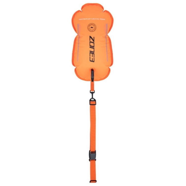 Zone3 Recycled Swim Safety Buoy / Tow Float - Hi Vis Orange