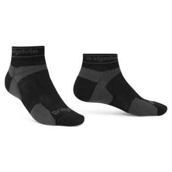 Bridgedale Trail Run Ultralight T2 Merino Sport Low Men's - Black / Grey