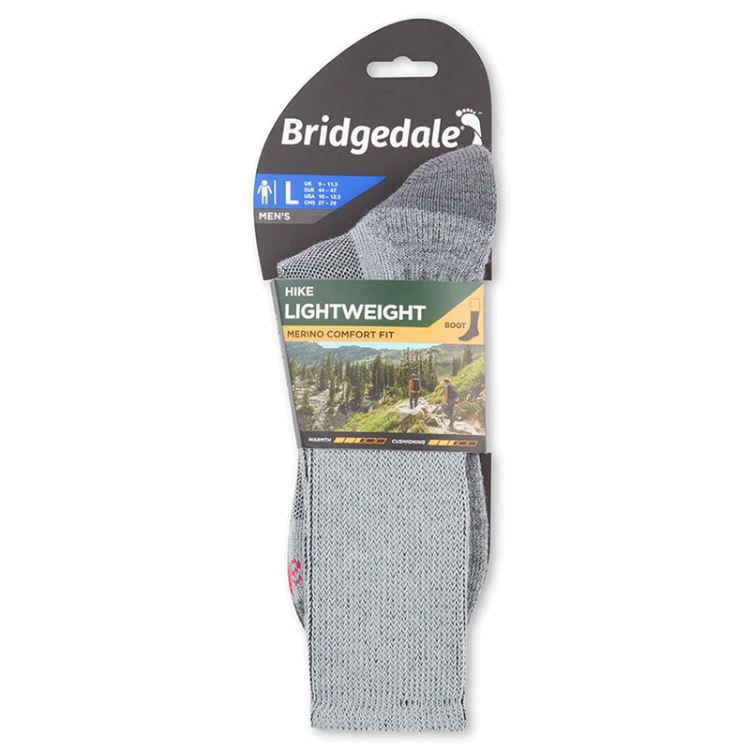 Bridgedale HIKE Lightweight Merino Comfort Men's Boot - Silver