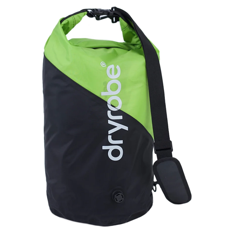 Dryrobe Compression Travel Bag - Black / Lime