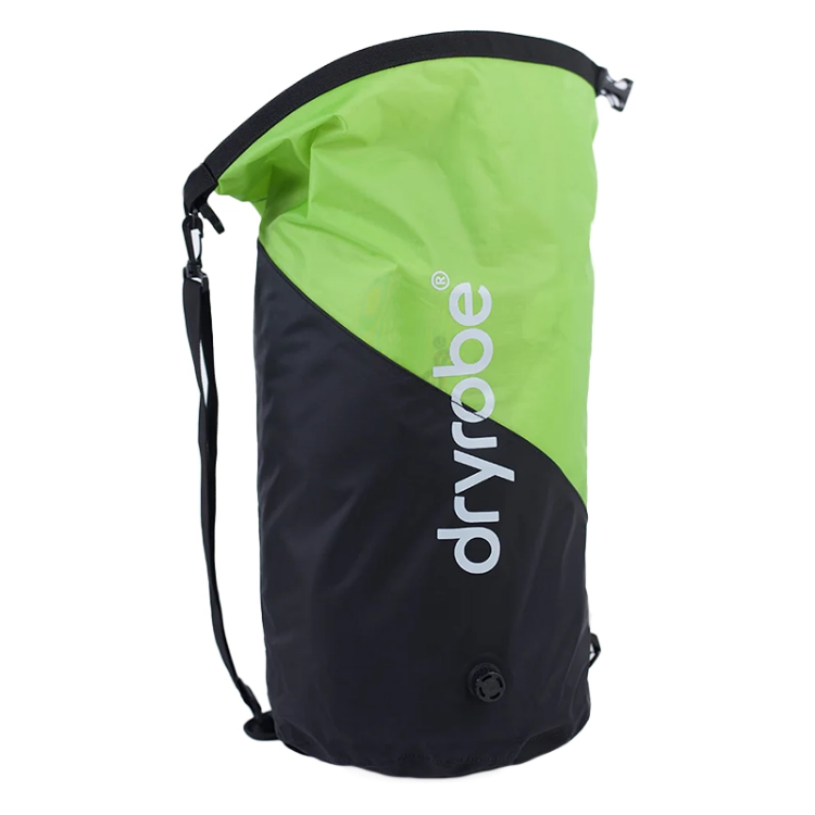 Dryrobe Compression Travel Bag - Black / Lime