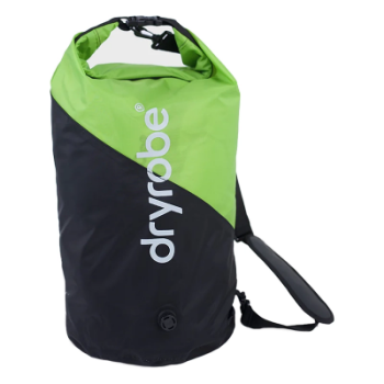 Dryrobe Compression Travel Bag - Black / Lime