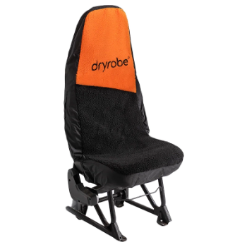 Dryrobe Water-Repellent Car Seat Cover Single - Orange Black