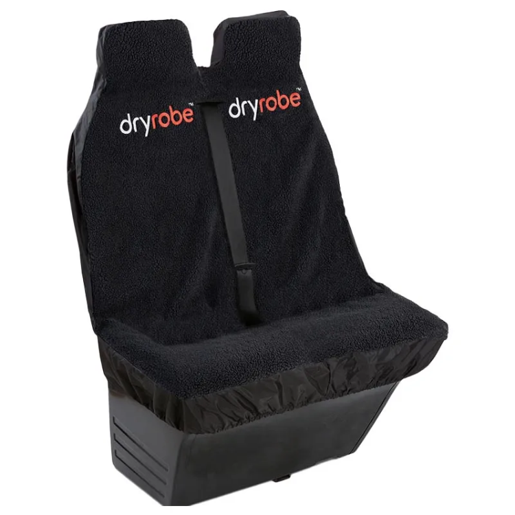 Dryrobe Water-Repellent Car Seat Cover Double - Black / Black