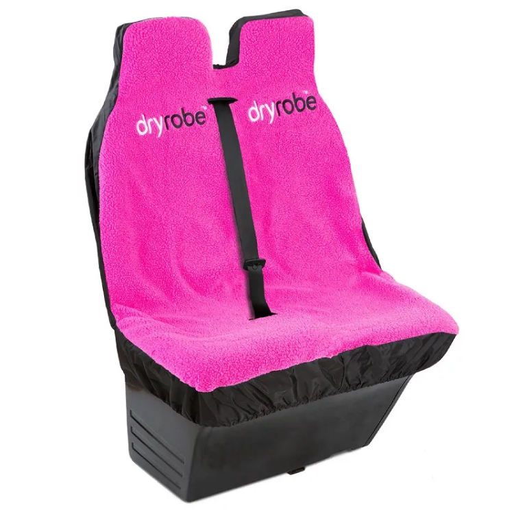 Dryrobe Water-Repellent Car Seat Cover Double - Pink / Black