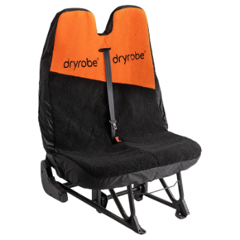 Dryrobe Water-Repellent Car Seat Cover Double - Orange / Black