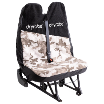 Dryrobe Water-Repellent Car Seat Cover Double - Sand Camo / Black