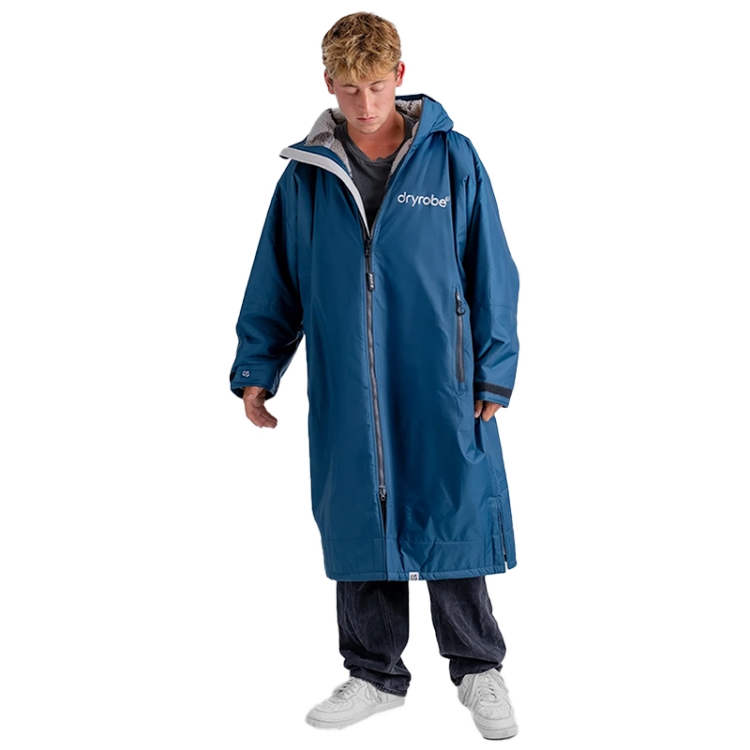 Dryrobe Advance Long Sleeve - Deep Sea Blue / Sand Camo