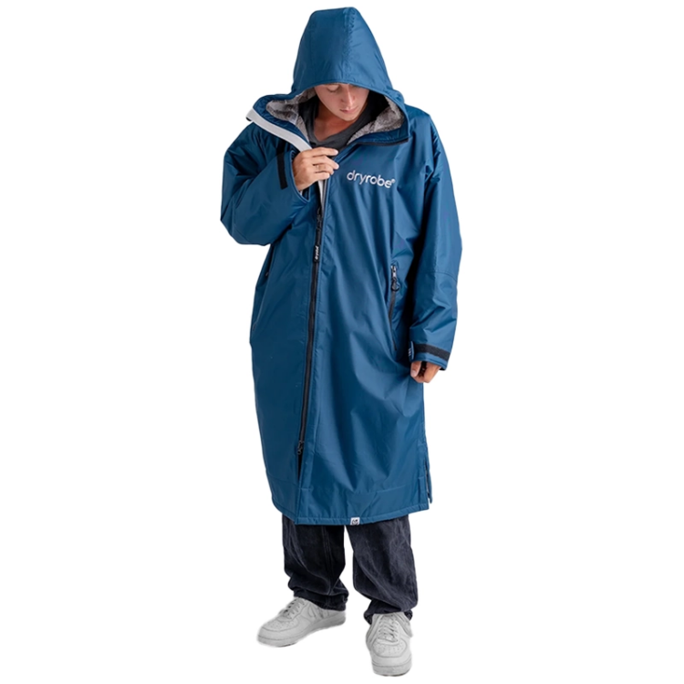Dryrobe Advance Long Sleeve - Deep Sea Blue / Sand Camo