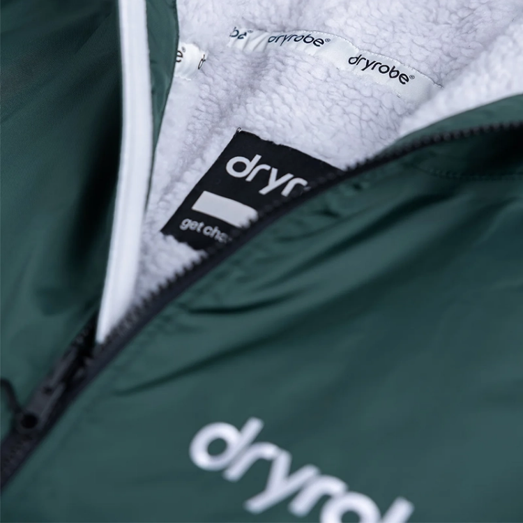 Dryrobe Advance Long Sleeve - Dark Green / Nimbus Cloud