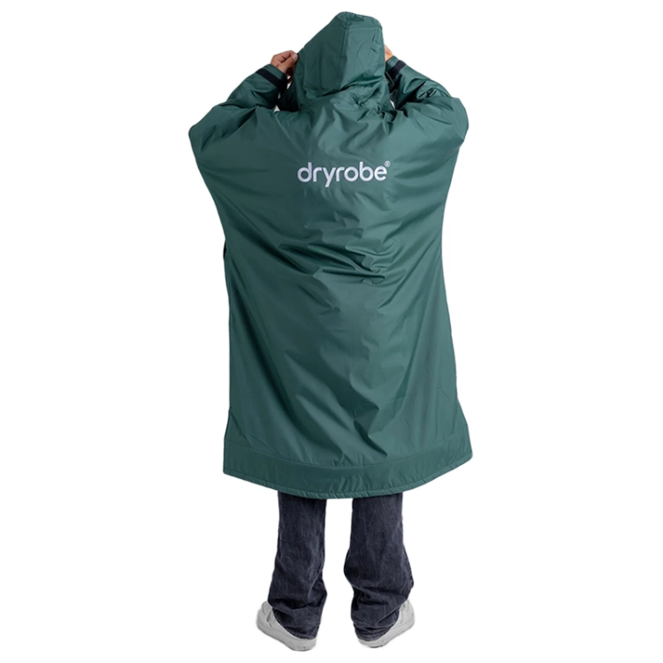 Dryrobe Advance Long Sleeve - Dark Green / Nimbus Cloud