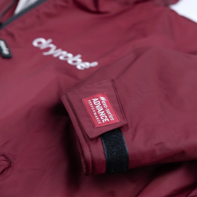 Dryrobe Advance Long Sleeve - Burgundy / Silver Grey