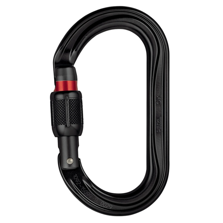 Petzl OK Oval - Screwgate - Black