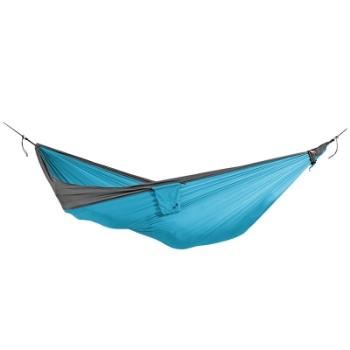 Ticket To The Moon Travel Hammock King Size - Aqua / Dark Grey