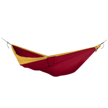 Ticket To The Moon Travel Hammock King Size - Burgundy / Dark Yellow