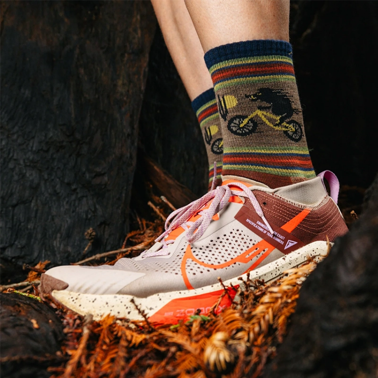 Darn Tough Men's Willoughby Micro Crew Lightweight Hiking Socks - Chestnut