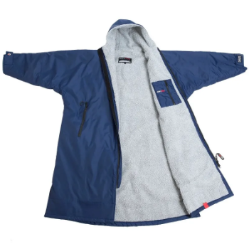 Dryrobe Advance Kid's Long Sleeve - Navy / Grey