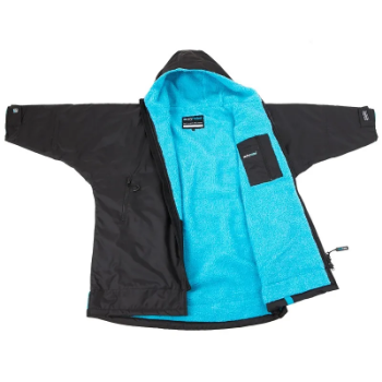 Dryrobe Advance Kid's Long Sleeve - Black / Blue